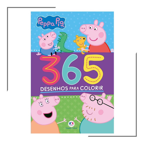 Livro Peppa Pig - 365 Desenhos Para Colorir - Ciranda