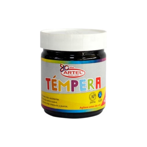 Frasco Témpera Negro 21 100ml. Artel