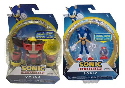 Jakks Sonic The Hedgehog  Omega + Sonic 