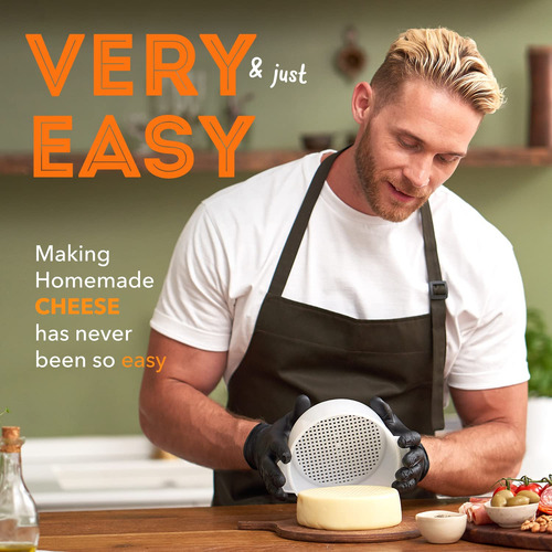 Kit De 2 Moldes Para Hacer Queso Con Pistón Y Gasa