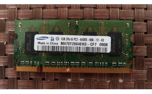 Memoria Samsung 1 Gb Para Laptops Ddr2 Pc2-6400s.