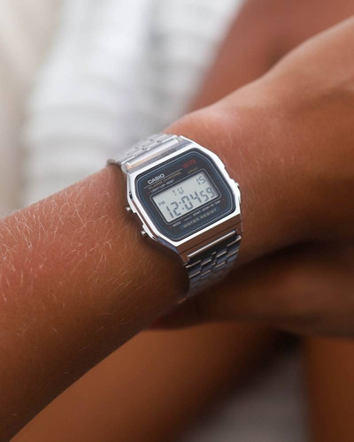 Relógio Casio Vintage Prata A159wa-n1df Original + Nf