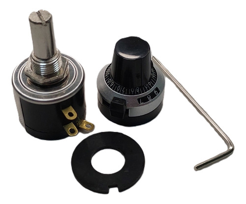 Potenciômetro Linear 10k Tipo B 10 Voltas Wxd534 Com Knob