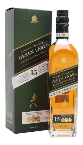 Whisky Johnnie Walker Green Label Blend Malt 15 Años Escoces