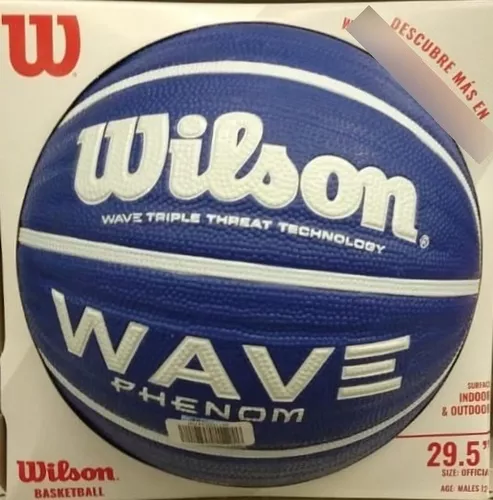 BOLA BASQUETE WILSON WAVE PHENOM - AZUL CLARO - UNISPORT