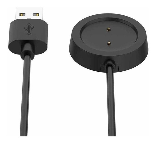 Cable cargador USB compatible con Amazfit Gt, color negro