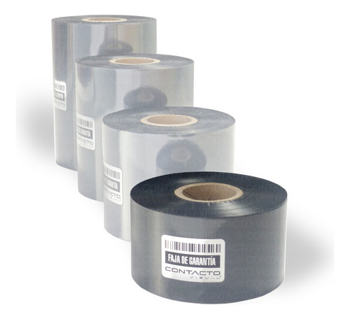 Ribbon 40mm X 450mt / 5 Rollos De Cera Out (40x450) Negro