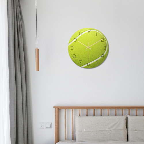 Reloj De Pared Con Bola Deportiva, Relojes Colgantes Tenis
