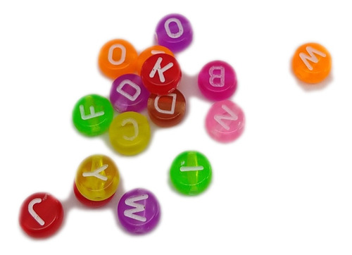 Letras Para Hacer Pulseras De Colores Surtidos Bolsita 