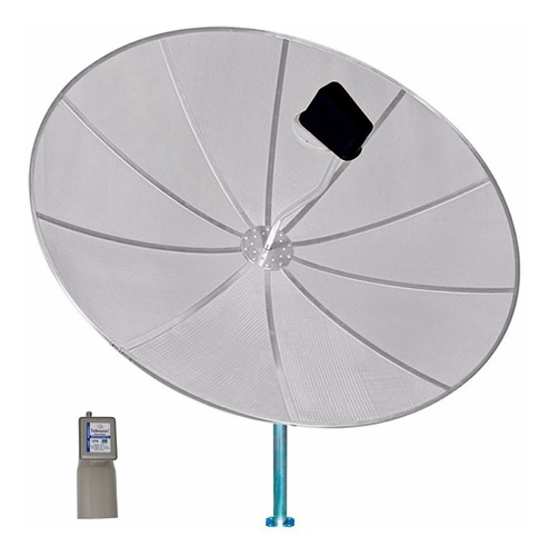 Antena Parabólica Banda C 230cm Lnbf Monopono Estendido