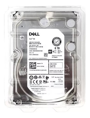 Disco Duro Servidor Dell 2tb 3.5 7200rpm Sas 12gb