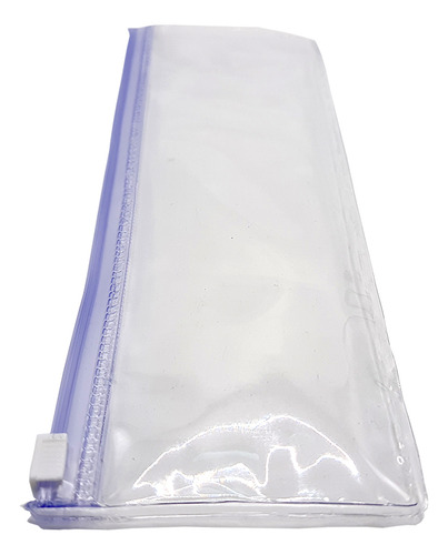 Kit 350 Estojo Zip Zap Cor Transparente Liso