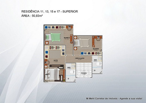 Imagem 29 de 30 de Sobrado Em Condomínio Com 3 Dormitórios À Venda Com 105m² Por R$ 598.900,00 No Bairro Uberaba - Curitiba / Pr - M2ub-rbg161718