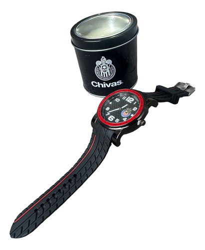 Reloj Oficial Club Chivas-guadalajara Con Estuche Mod-50