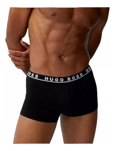Boxer 3 Pack Trunk Hugo Boss De Algodon Hombre - Original