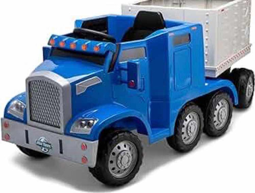 Montable Eléctrico Trailer Semi Truck 12v Kid Trax