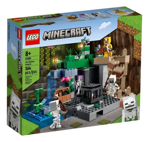 Kit Lego Minecraft 21189 A Masmorra Dos Esqueletos 364pc