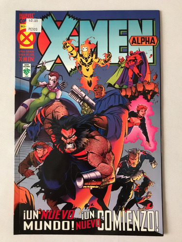 Los Hombres X X-men Alpha Marvel Comics Vid 2002 Scott Lobde (Usado)