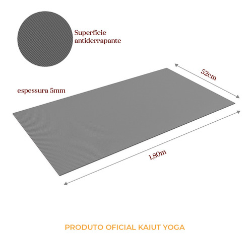 Imagem 1 de 1 de Tapete Original Kaiut Yoga (1 Unidade)