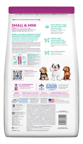 Hill's Alimento Perro Raza Pequeña Control Peso 5.7kg
