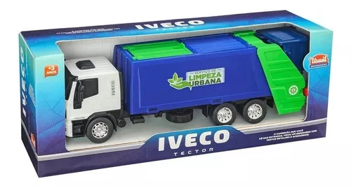 Brinquedos para Crianças / Primeira Viajem Caminhão Iveco Coletor de Lixo 