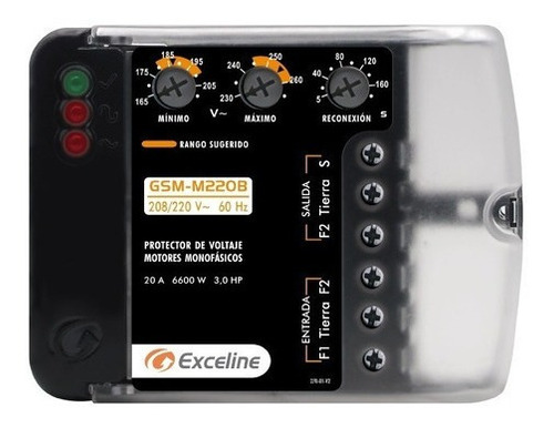 Protector De Voltaje Exceline Motores Monofasicos 220v /