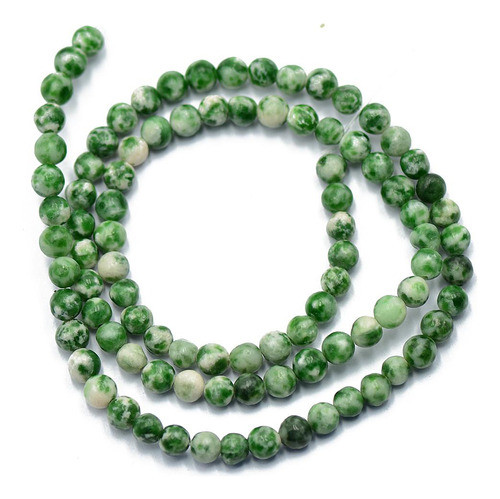 4 Mm Natural Jade Gemstone Grandes Cuerdas De 15  Para La