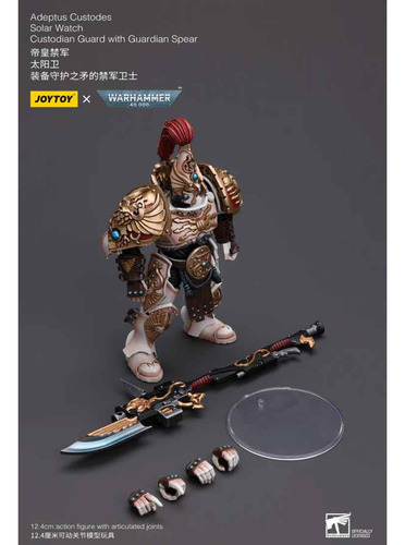Joy Toy Warhammer 40k Adeptus Custodes Solar Guard With Spea