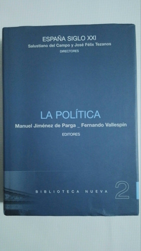 La Política España Siglo Xxi Vol 2 Manuel Jiménez De Parga K