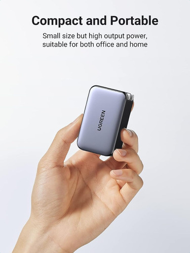 Ugreen Cargador Nexode Usb-c 65w 3 Puertos Gan Cd244 - 10334