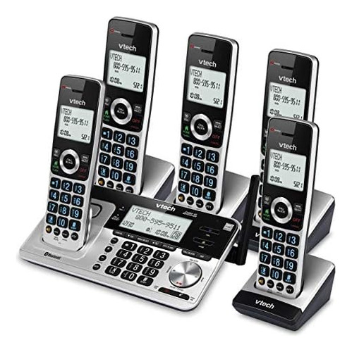Vtech Vs113-5 Teléfono Inalámbrico De 5 Auriculares De Rango