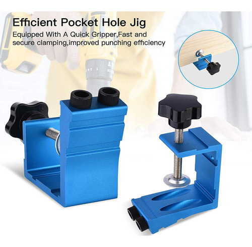 Carpinteros 15 ° Agujero Bolsillo Jig Paso Oblicuo