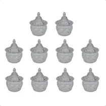 Comprar 10 Carameleras De Vidrio Para Souvenir Frascos Bombonera Set