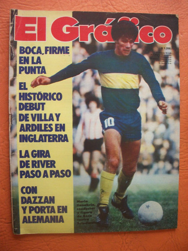 El Grafico 3072 22/8/1978 River Villa Ardiles Boca Envios !