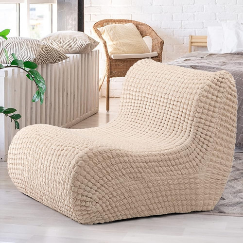 Alimorden Accent Bean Bag Couch Para Adultos, Suave Felpa Lo