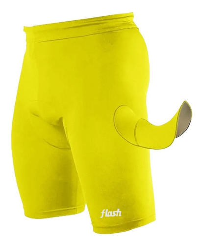 Calza Corta Ciclista Bermuda Flash Spandex Con Badana