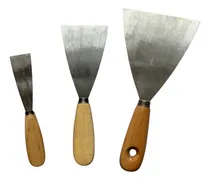 Comprar Espatulas X 3 Con Mango Madera Enduir Pintor