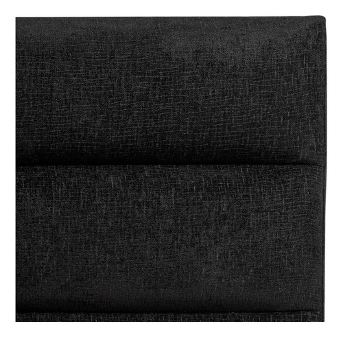 Cabecera Tapizada Matrimonial Mat Para Recamara Moderna Color Xecah Negro