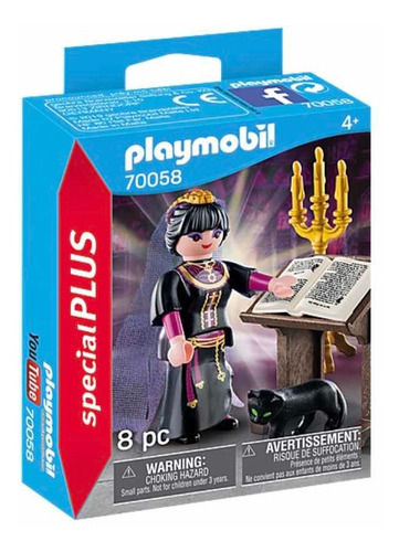 Playmobil Special Plus 70058,bruja Hechicera Con Gato!!!