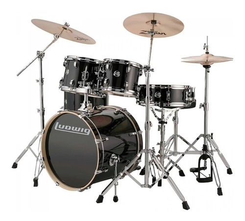 Ludwig Lcee22016i Bateria Element Evolution Negra 5 Piezas