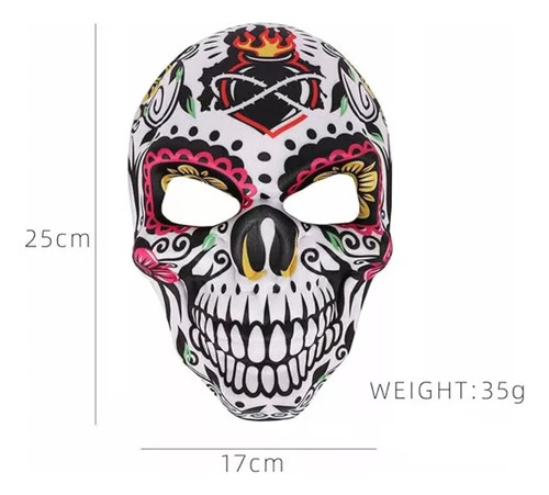 Mascara Día De Muertos Catrin Catrina Halloween