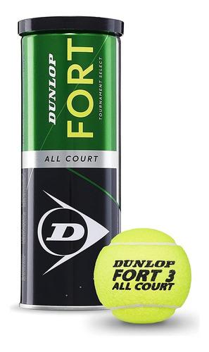 Pelota De Tenis Fort All Court X3 - Dunlop 