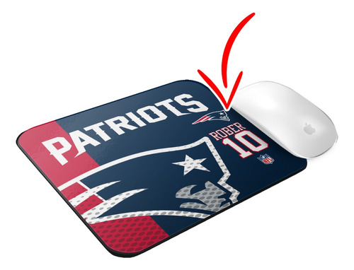 Mousepad Personalizado New England Patriots Con Tu Nombre