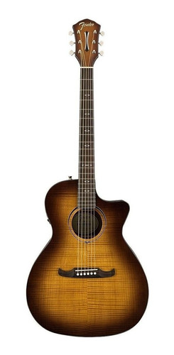 Guitarra electroacústica Fender Alternative FA-345CE arce 3-tone tea burst derecha