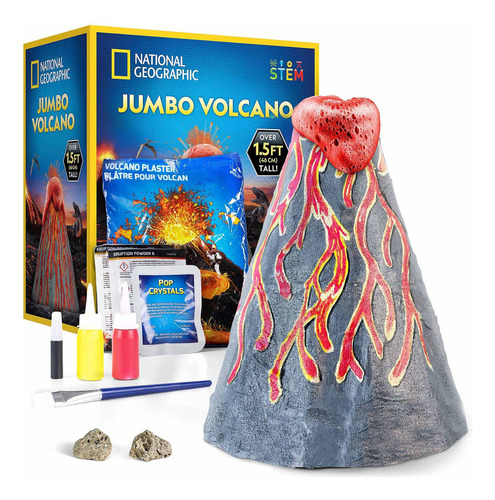 Juego Educativo  Kit De Ciencia De Volcán Jumbo, Con Fr80jc