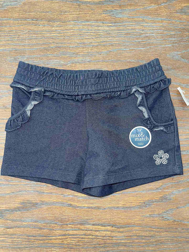 Short Elastizado Calzita Tipo Jean Nena Talle 5 Faded Glory