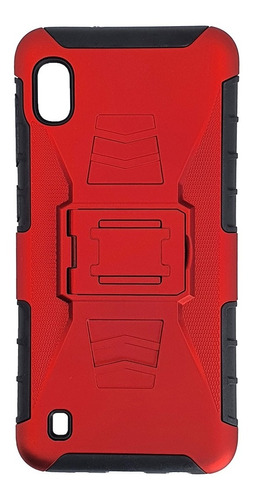 Funda Uso Rudo Galaxy A10 2019 + Mica Cristal