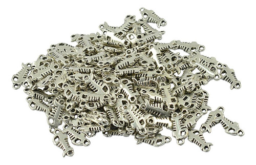 100pcs De Colgante Filigrana De Plata Forma Forma Forma De