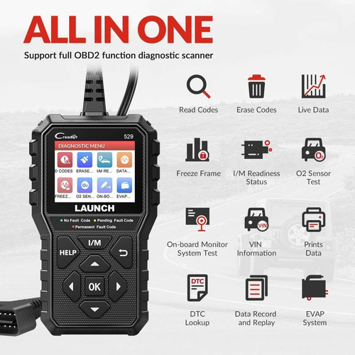 Escáner Automotriz - Launch Obd2 Cr529