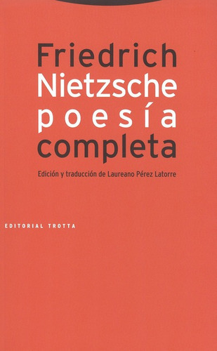 Libro Poesia Completa Nietzsche (4ª Ed)